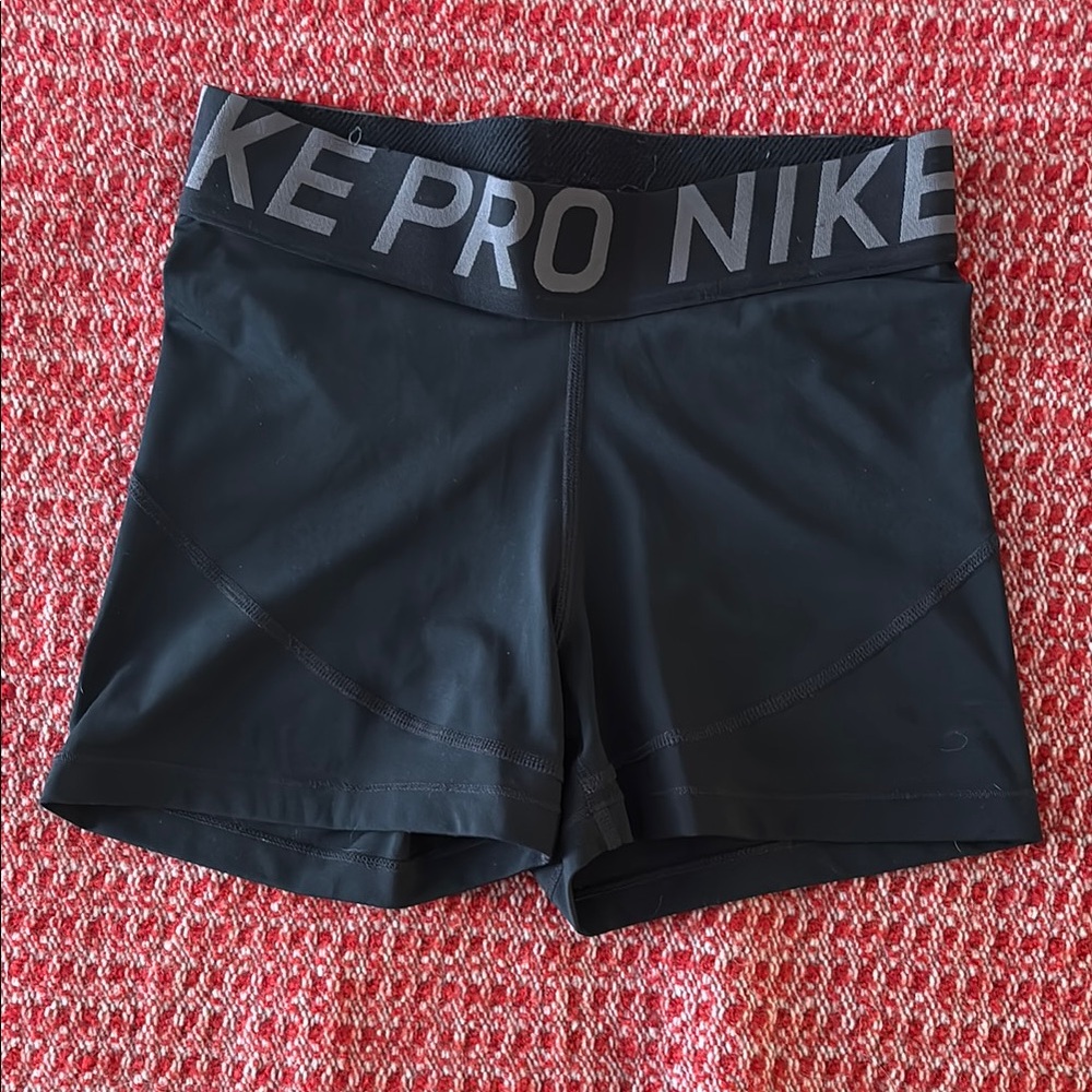 Nike Black Athletic Compression Shorts 3”